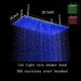 Cascada Rectangular Ceiling Mount Rainfall LED Shower Head (Include Shower Arm) - View 14