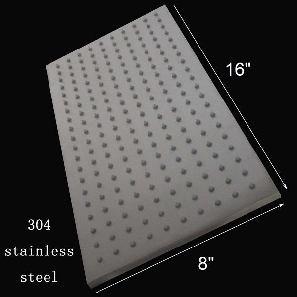 Cascada Rectangular Ceiling Mount Rainfall LED Shower Head (Include Shower Arm) - View 11