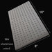 Cascada Rectangular Ceiling Mount Rainfall LED Shower Head (Include Shower Arm) - View 11