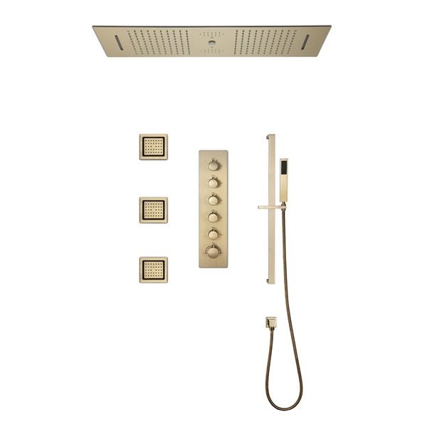 Cascada Riviera 12"x36" LED Bluetooth Shower System - View 13