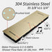 Cascada Riviera 12"x36" LED Bluetooth Shower System - Detail View