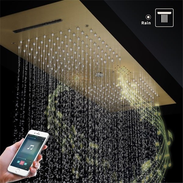Cascada Riviera 12"x36" LED Bluetooth Shower System - View 11