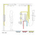 Cascada Riviera 12"x36" LED Bluetooth Shower System - Side View