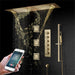 Cascada Riviera 12"x36" LED Bluetooth Shower System