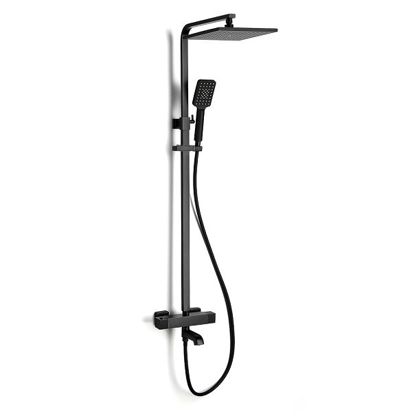Cascada Rubinetto 10" Matte Black Thermostatic Shower Faucet - View 12