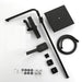 Cascada Rubinetto 10" Matte Black Thermostatic Shower Faucet - Close-Up
