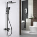Cascada Rubinetto 10" Matte Black Thermostatic Shower Faucet - View 9