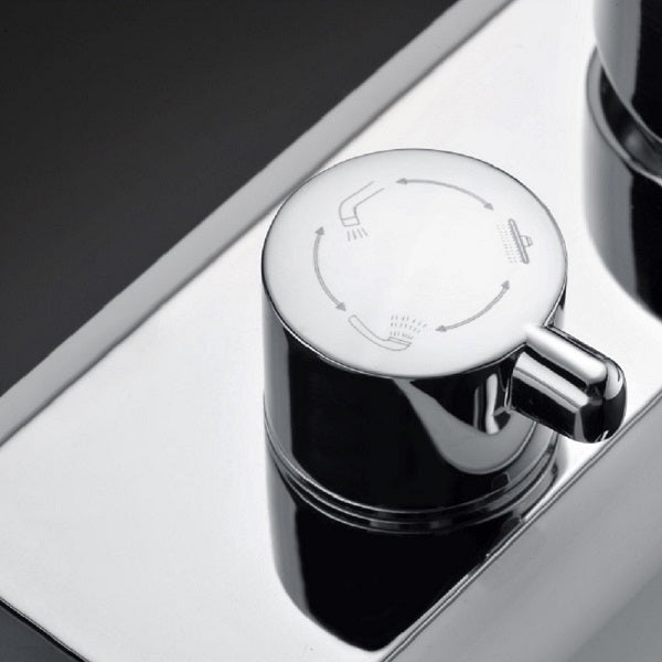 Cascada Serena 8" Digital Shower Faucet Set Chrome Finish - View 15