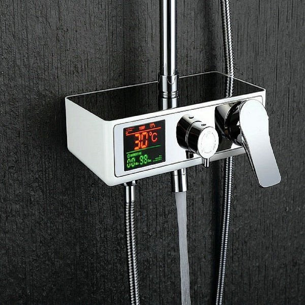 Cascada Serena 8" Digital Shower Faucet Set Chrome Finish - View 13