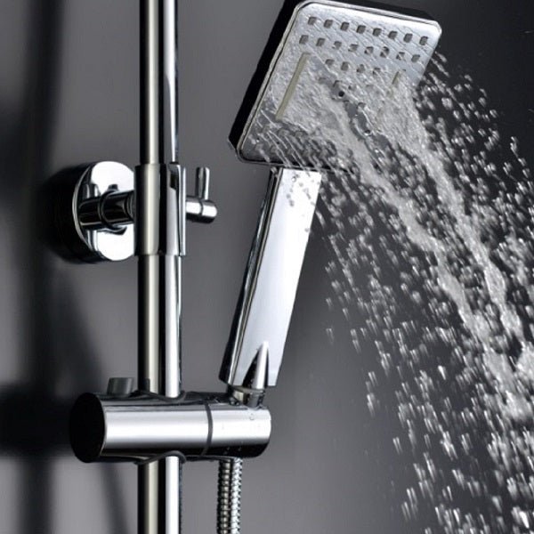 Cascada Serena 8" Digital Shower Faucet Set Chrome Finish - Detail View