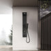 Cascada Showers 47" Matt Black Indoor Shower Panel: Modern Luxury for Your Bathroom