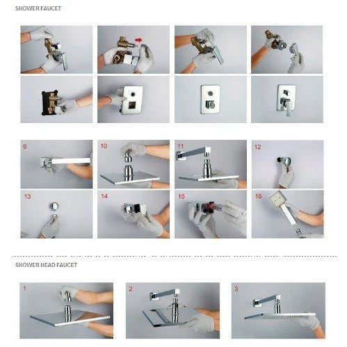Cascada Showers Contemporary Shower System - Lifestyle View