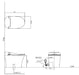 Cascada Showers Discovery DLX Remote Control Smart Bidet Toilet - View 13