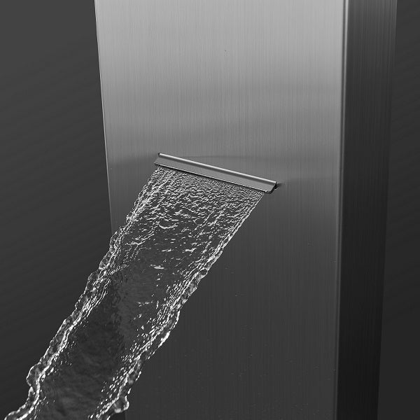 Cascada Showers Giardino 82 Inch Outdoor Shower Panel: Experience Spa-Like Luxury in the Comfort of Your Backyard - Close-Up