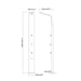 Cascada Showers Giardino 82 Inch Outdoor Shower Panel: Experience Spa-Like Luxury in the Comfort of Your... - Dimensions