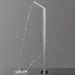 Cascada Showers Outdoor Shower Panel: Brushed Stainless Steel Finish for a Sleek and Stylish Look - Side View