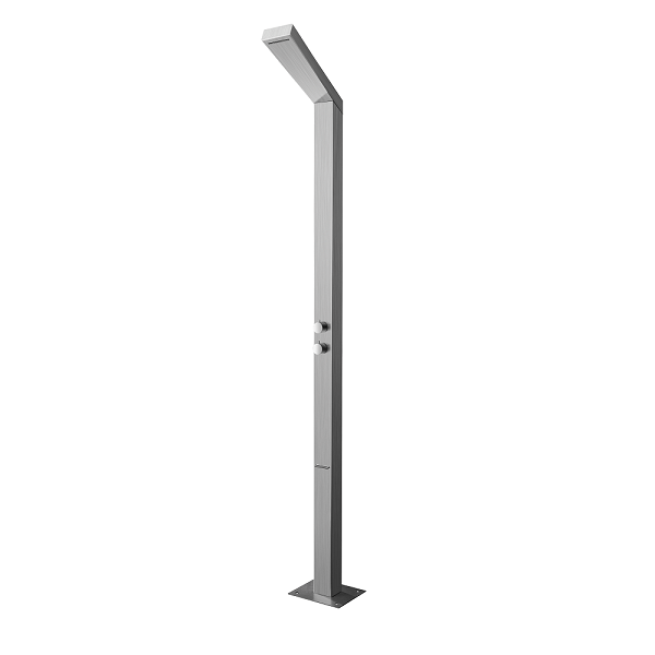 Cascada Showers Outdoor Shower Panel: Brushed Stainless Steel Finish for a Sleek and Stylish Look - Detail View