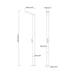 Cascada Showers Outdoor Shower Panel: Brushed Stainless Steel Finish for a Sleek and Stylish Look - Lifestyle View