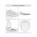Cascada Showers Smart Bidet Seat with Remote Control - Side View