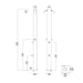 Cascada Showers Stainless Steel Outdoor Shower Panel: Upgrade Your Backyard Oasis - Lifestyle View