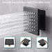 Cascada Sicilian 16"x28" Music LED Waterfall Shower System with Dual Rain Showerheads - View 16