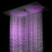 Cascada Sicilian 16"x28" Music LED Waterfall Shower System with Dual Rain Showerheads - View 12