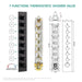 Cascada Sicilian 16"x28" Music LED Waterfall Shower System with Dual Rain Showerheads - Features