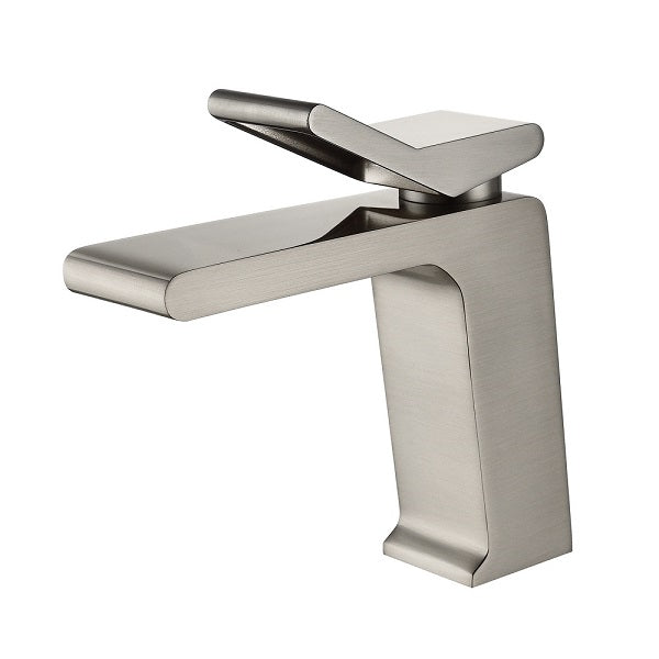 Cascada Single Handle Waterfall Bathroom Sink Faucet - Close-Up
