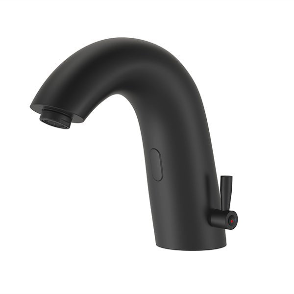 Cascada SmartFlow Matt Black Automatic Bathroom Faucet with Hot & Cold Mixer