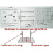 Cascada Square Ceiling Mount Rainfall Shower Head (Include Shower Arm) - Detail View