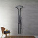 Cascada AquaTech Elite 80” High-Tech Shower Panel with Dual Back Jets - Gun Metal Finish - Detail View