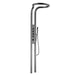 Cascada AquaTech Elite 80” High-Tech Shower Panel with Dual Back Jets - Gun Metal Finish - View 10
