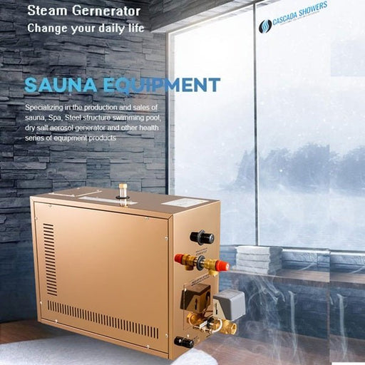 Cascada Stainless Steel Shower Steam Generator With Digital Controller: Transform Your Bathroom into a Spa