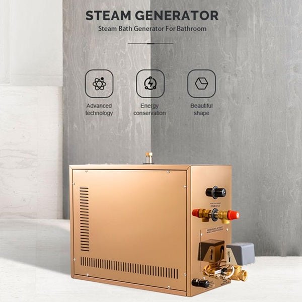Cascada Stainless Steel Shower Steam Generator With Digital Controller: Transform Your Bathroom into a Spa - Lifestyle View