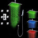 Cascada Tuscany 16” Shower System: LED Rainfall, Massage Jets, Thermostatic Control - View 11