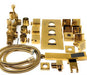Cascada Tuscany 40" Luxury Bathroom Shower Set with LED Rainfall Head, Thermostatic Control, and 6 Massage Jets - View 9