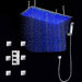 Cascada Tuscany Shower System: LED Rainfall, Massage, Thermostatic Control