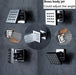 Cascada Tuscany Shower System: LED Rainfall, Massage, Thermostatic Control - View 10