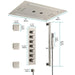 Cascada Venice 23"x31" Brushed Nickel Bluetooth LED Shower System - Lifestyle View