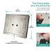 Cascada Venice 23"x31" Brushed Nickel Bluetooth LED Shower System - Features