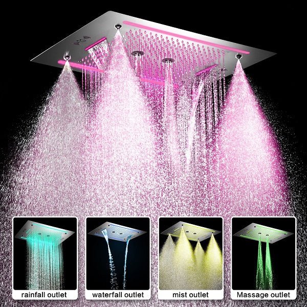 Cascada Venice 23"x31" LED Music Shower Head