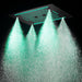 Cascada Venice 23"x31" Matte Black LED Shower System - Installation View
