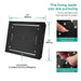 Cascada Venice 23"x31" Matte Black Music LED Showerhead Shower Head - Lifestyle View