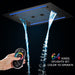 Cascada Venice 23"x31" Matte Black Music LED Showerhead Shower Head - Features