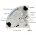 Cascada Venice Luxury Freestanding Acrylic Whirlpool Bathtub Spa LED Air Jets - Features