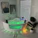 Cascada Venice Luxury Freestanding Acrylic Whirlpool Bathtub Spa LED Air Jets - Lifestyle View