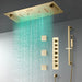 Cascada Verona 16"x36" Brushed Gold Music LED Shower System - Features