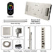 Cascada Verona 16"x36" Brushed Nickel Music LED Digital Shower System - Lifestyle View
