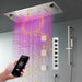 Cascada Verona 16"x36" Brushed Nickel Music LED Shower System