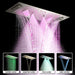 Cascada Verona 16"x36" Brushed Nickel Music LED Shower System - Side View